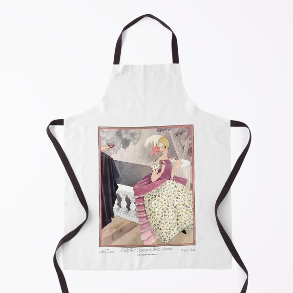 Item preview, Vintage 1924 Paris Openings Balcony Fashion Illustration designed and sold by TeeARTHY.