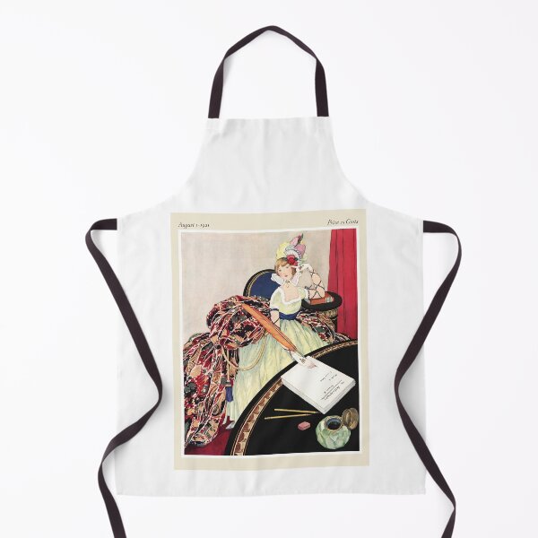 Item preview, Vintage 1921 Art Deco Woman Writing Letter Fashion Illustration designed and sold by TeeARTHY.