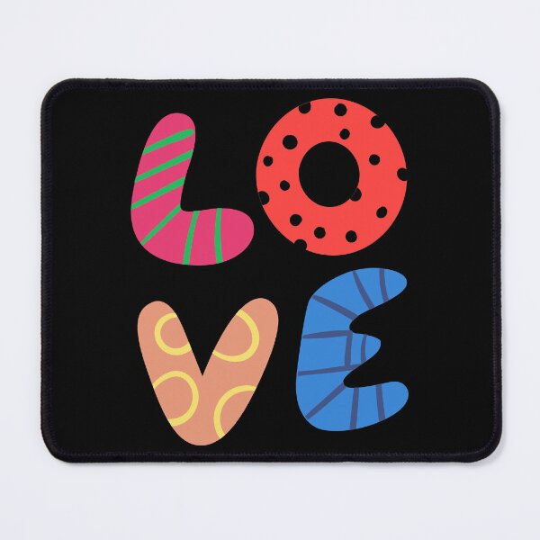 Item preview, Colorful LOVE Typography | Cute Pattern Letters | Playful Valentine's Aesthetic Design designed and sold by Rush2Buy.