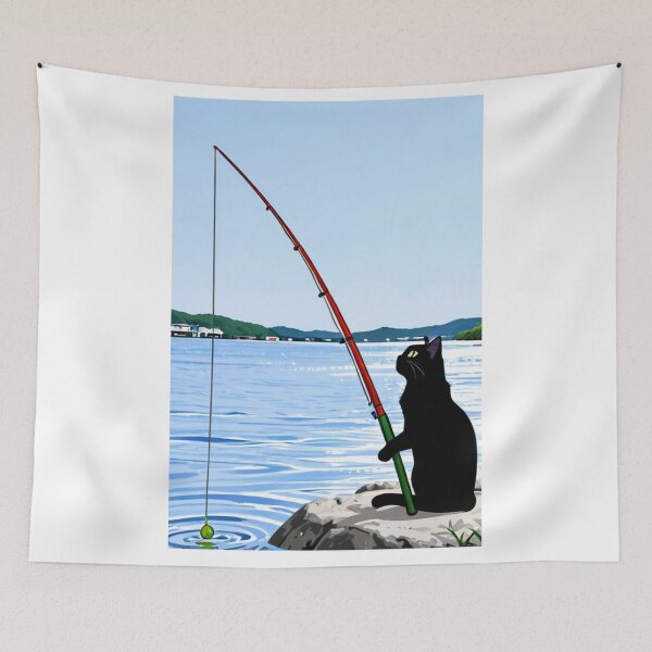 Item preview, Character - Cat Fisherman Back View Twilight designed and sold by World-Pets.