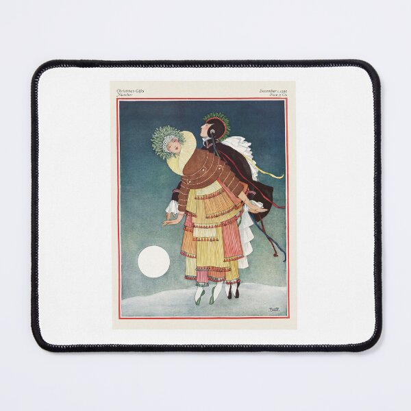 Item preview, Vintage 1920 Winter Fashion Under Full Moon Art Deco Poster designed and sold by TeeARTHY.