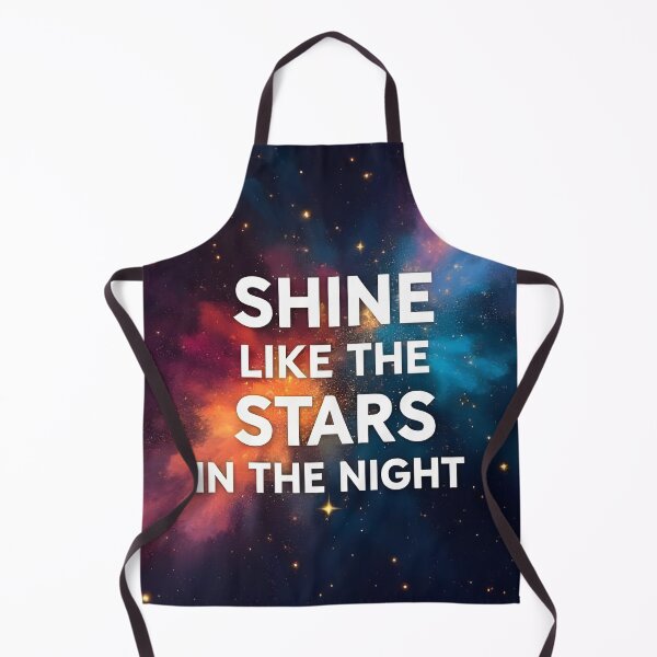 Item preview, Shine Like The Stars In The Night Galaxy Nebula Aesthetic Typography Art designed and sold by Karina Creative Studio.