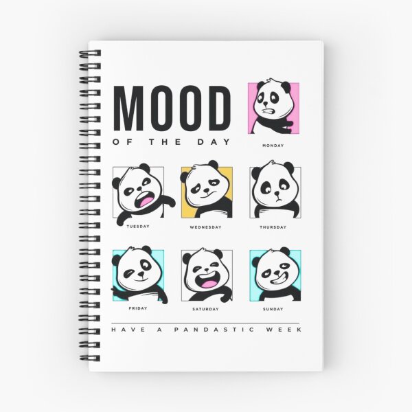 Item preview, Funny Panda Weekly Mood Sticker designed and sold by YS-ink.