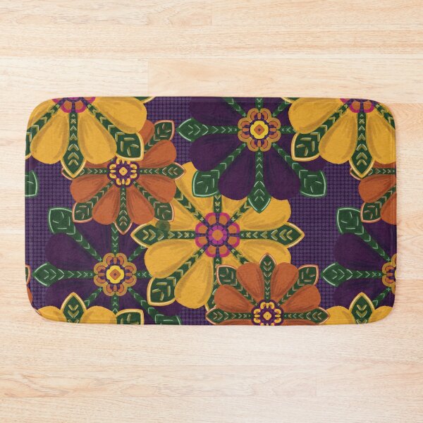 Item preview, Flower Power - Purple Background designed and sold by Mx’d Media Art and Design by Henri Hulo.