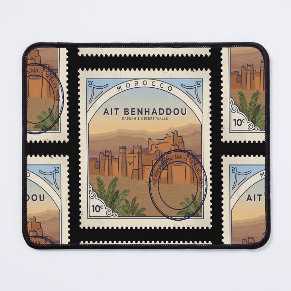 Item preview, Ait Benhaddou Morocco Kasbah Desert Ridge Stamp Sticker designed and sold by stickercuffs.