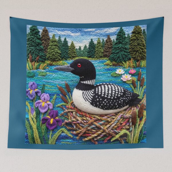 Item preview, Yarn Loon on Yarny Minnesota Lake designed and sold by Tridentulus.