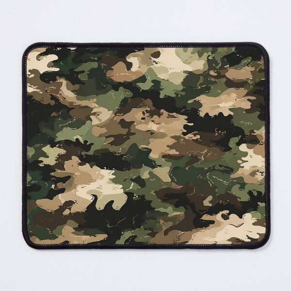 Item preview, Fragmented Woodland Camo Pattern - Cracked Green Brown & Tan Design designed and sold by Nine Lives Studio.