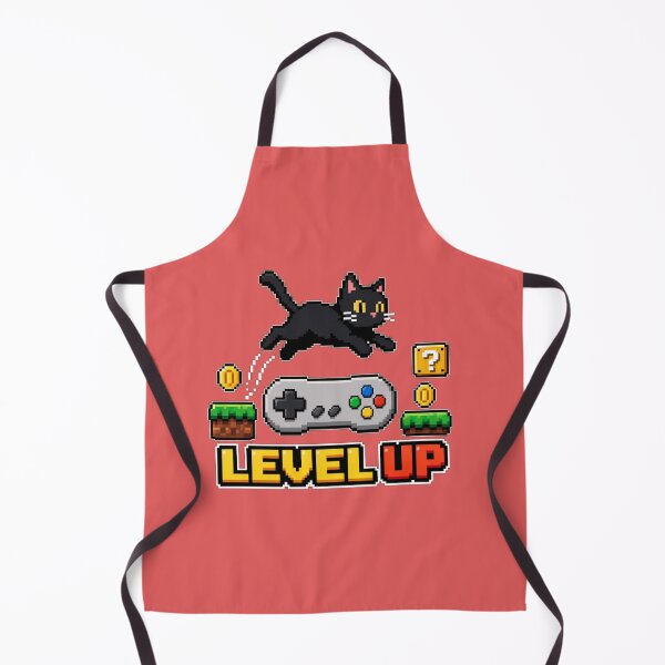 Item preview, Retro 8-Bit Pixel Black Cat Level Up Sticker designed and sold by Aliplus+.