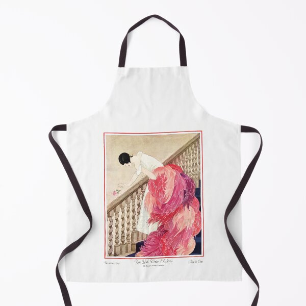 Item preview, Vintage 1924 Art Deco Pink Feather Train Gown Poster designed and sold by TeeARTHY.