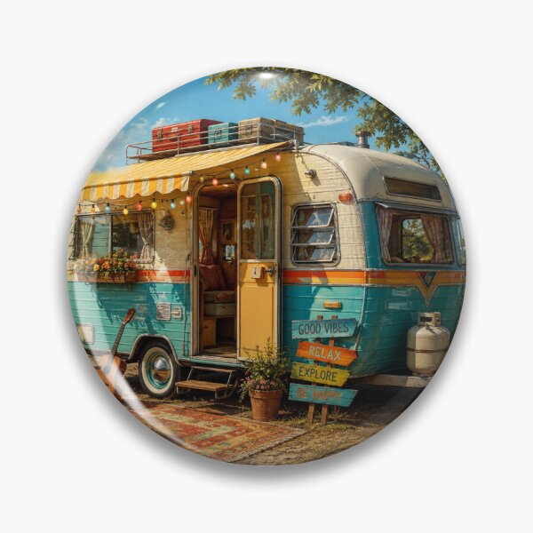 Item preview, Vintage Camper by the Sea designed and sold by onubi.