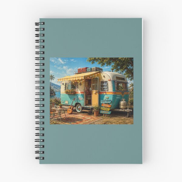 Item preview, Vintage Camper by the Sea designed and sold by onubi.