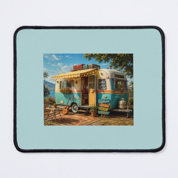 Item preview, Vintage Camper by the Sea designed and sold by onubi.