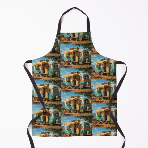 Item preview, Vintage Camper by the Sea designed and sold by onubi.