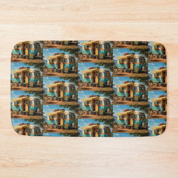 Item preview, Vintage Camper by the Sea designed and sold by onubi.
