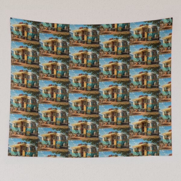 Item preview, Vintage Camper by the Sea designed and sold by onubi.