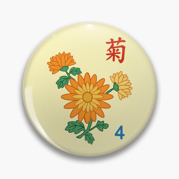 Item preview, MAHJONG TILES, FLOWERS, CHRYSANTHEMUMS, GAME DAY, STRATEGY designed and sold by classic car craze.