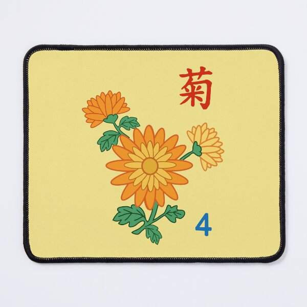Item preview, MAHJONG TILES, FLOWERS, CHRYSANTHEMUMS, GAME DAY, STRATEGY designed and sold by classic car craze.