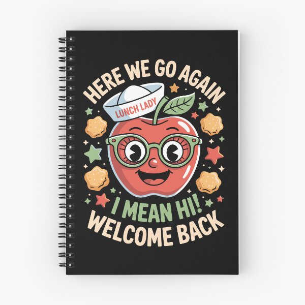 Item preview, HERE WE GO AGAIN  LUNCH LADY  I MEAN HI  WELCOME BACK designed and sold by jkrphoto.