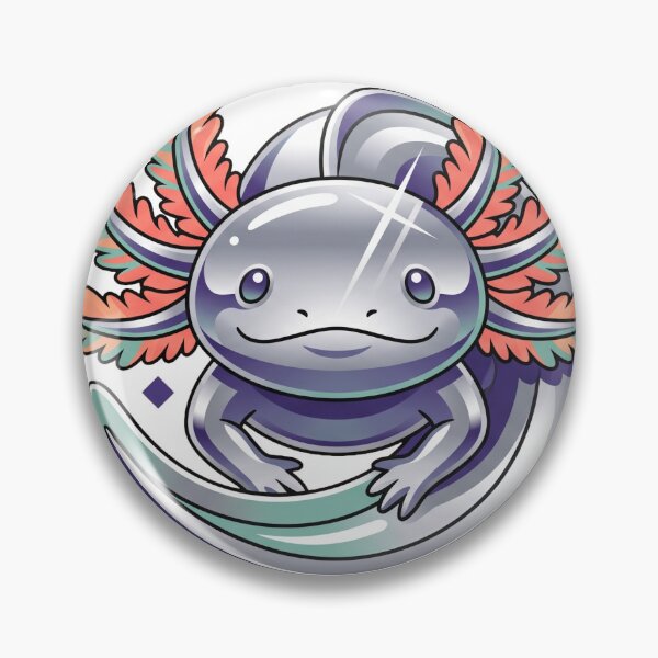 Item preview, Chrome Axolotl Vaporwave Retro Pet Art designed and sold by Ninjacatoff.