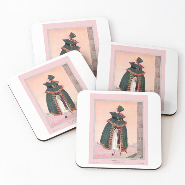 Item preview, Art Deco Green Hooded Cloak Fashion Poster designed and sold by TeeARTHY.