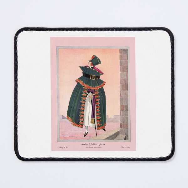 Item preview, Art Deco Green Hooded Cloak Fashion Poster designed and sold by TeeARTHY.