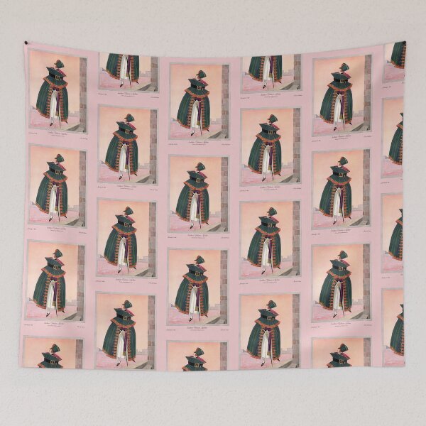 Item preview, Art Deco Green Hooded Cloak Fashion Poster designed and sold by TeeARTHY.