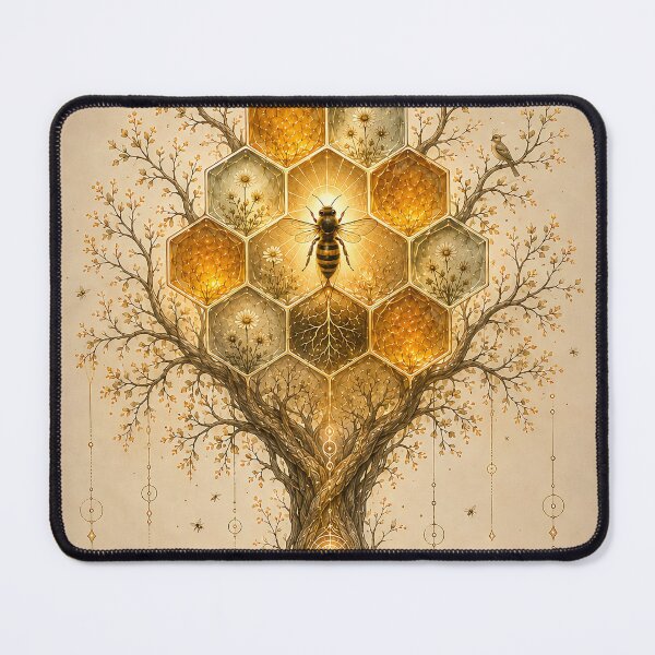 Item preview, Rooted in Harmony – Sacred Honeycomb Tree designed and sold by SacredLensV.