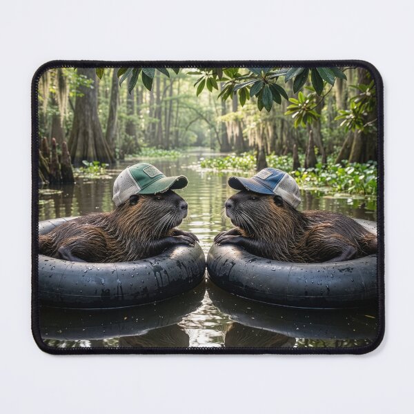 Item preview, Nutria Friends Tubing the Atchafalaya designed and sold by Tridentulus.