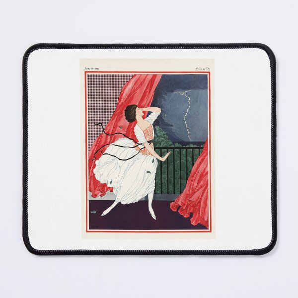Item preview, Vintage Art Deco Balcony Lightning Storm Dramatic Fashion designed and sold by TeeARTHY.