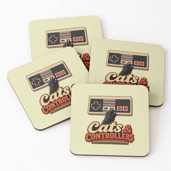 Item preview, Cats and Controllers Retro Vintage Gaming Design designed and sold by Aliplus+.