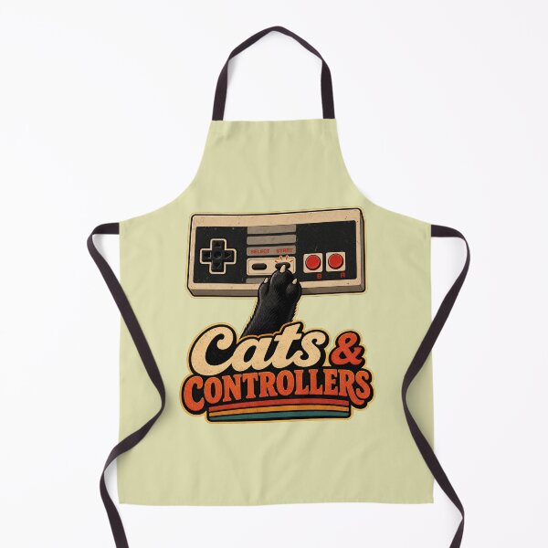 Item preview, Cats and Controllers Retro Vintage Gaming Design designed and sold by Aliplus+.