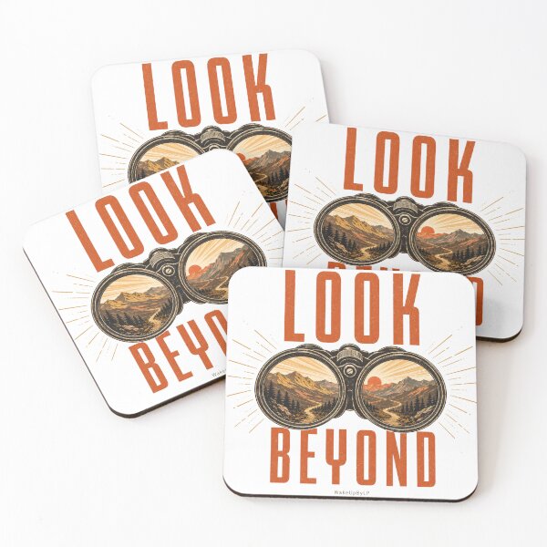 Item preview, Look Beyond – Retro Binocular Mountain Adventure designed and sold by WakeUpByLuki.