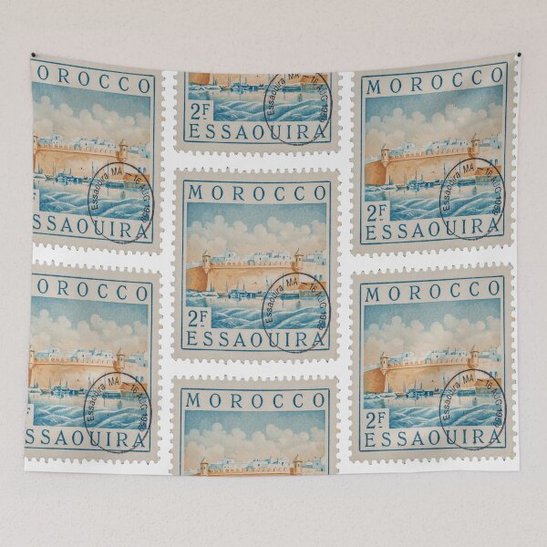 Item preview, Copy of Marrakech Medina Morocco Souk Koutoubia Stamp Sticker designed and sold by stickercuffs.