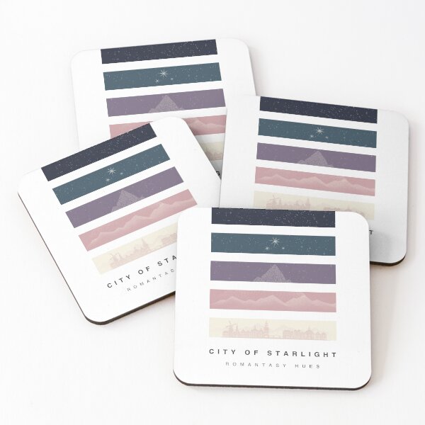 Item preview, ‘City of Starlight’ Romantasy Hue Palette Special Edition Graphic Artwork designed and sold by The Colourful Game.