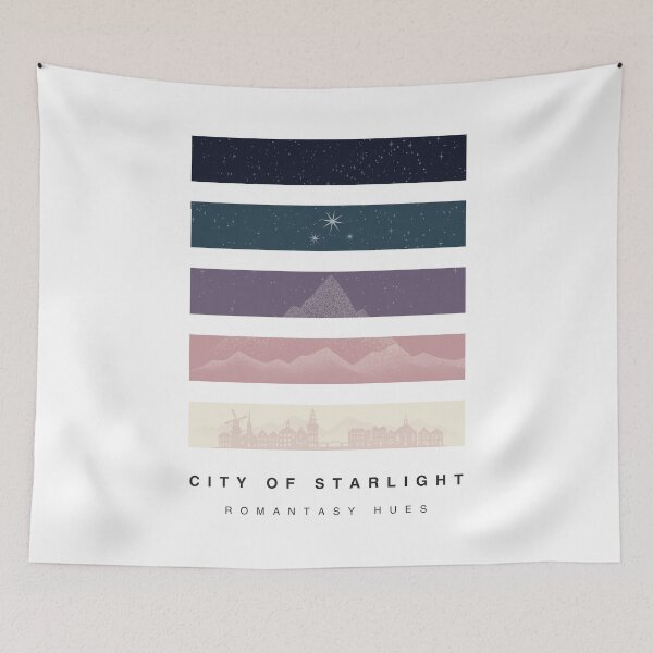 Item preview, ‘City of Starlight’ Romantasy Hue Palette Special Edition Graphic Artwork designed and sold by The Colourful Game.