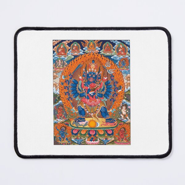 Item preview, Tibetan Buddhist Wrathful Deity Thangka Spiritual Art designed and sold by TeeARTHY.
