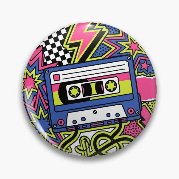 Item preview, Maximalist Cassette Collage Retro Music Art designed and sold by Ninjacatoff.