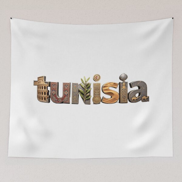 Item preview, Tunisia – Culture & Desert Landmarks Word Art designed and sold by VladisWorld.