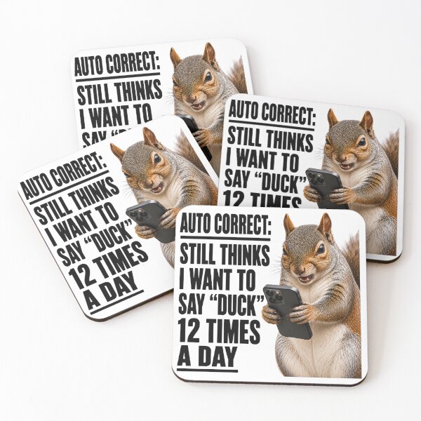 Item preview, Autocorrect Still Thinks Duck Funny Squirrel designed and sold by HippyRikky.