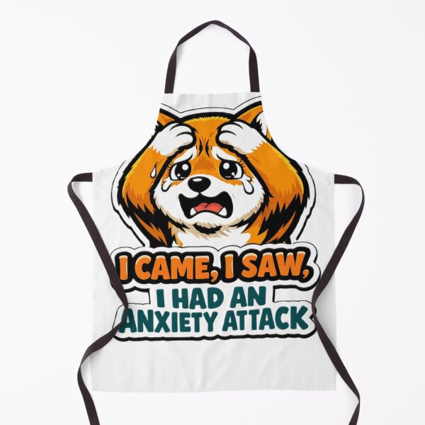 Item preview, I Came, I Saw, I Had An Anxiety Attack Red Panda designed and sold by Kreativio.