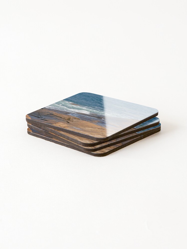 Thumbnail 4 of 5, Coasters (Set of 4), Gentle waves designed and sold by Ruth Curtis.