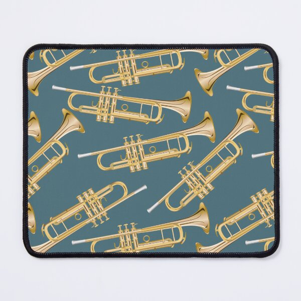 Item preview, trumpet on teal designed and sold by kobyakov.