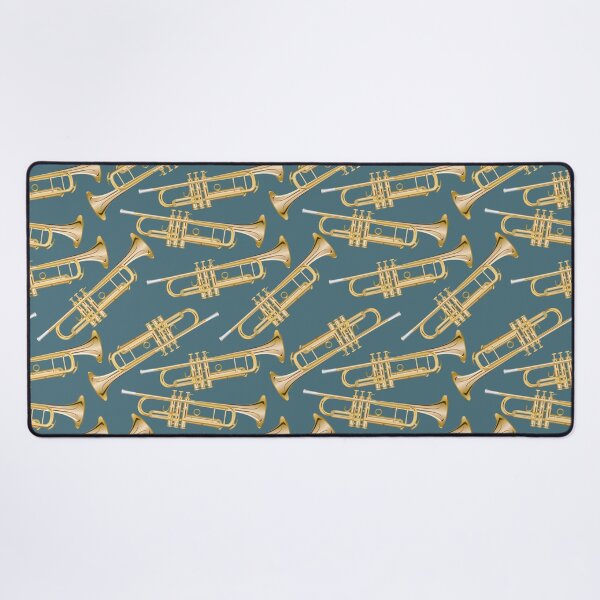 Item preview, trumpet on teal designed and sold by kobyakov.