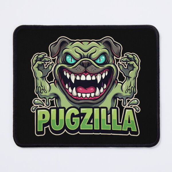 Item preview, Mutant Zombie Pug Monster Halloween Cartoon Design designed and sold by SoftStyleStudio ⭐⭐⭐.