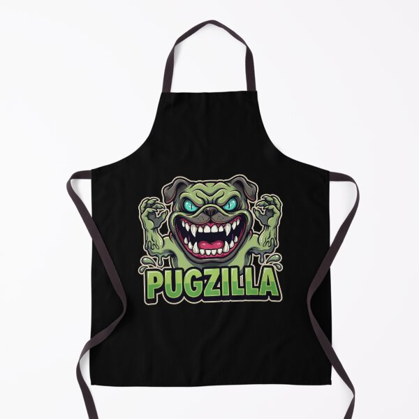 Item preview, Mutant Zombie Pug Monster Halloween Cartoon Design designed and sold by SoftStyleStudio ⭐⭐⭐.