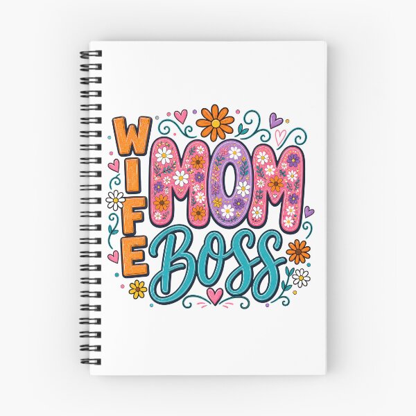 Item preview, Wife Mom Boss Floral Daisy Mom Life Design designed and sold by Channel1Design.