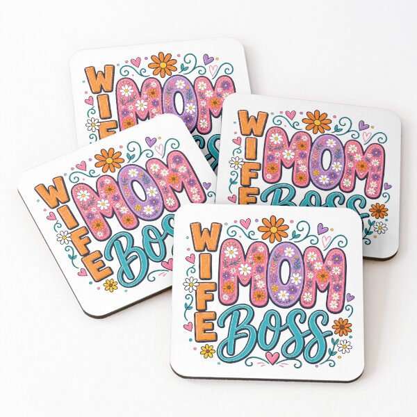 Item preview, Wife Mom Boss Floral Daisy Mom Life Design designed and sold by Channel1Design.