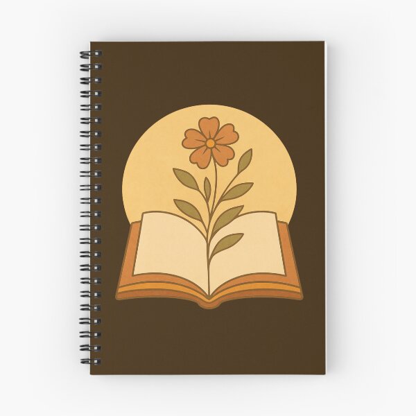 Item preview, Warm Autumn Bloom – Cozy Book & Floral Design designed and sold by D-Islamic.