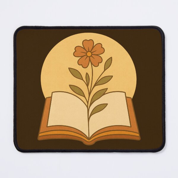 Item preview, Warm Autumn Bloom – Cozy Book & Floral Design designed and sold by D-Islamic.
