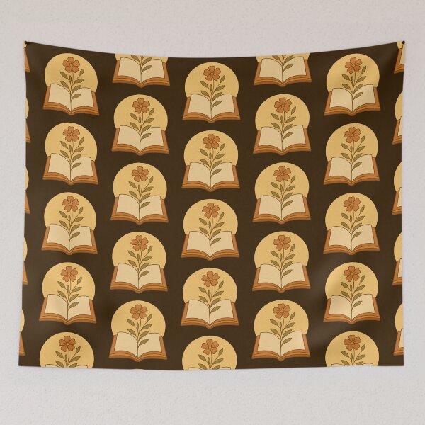 Item preview, Warm Autumn Bloom – Cozy Book & Floral Design designed and sold by D-Islamic.